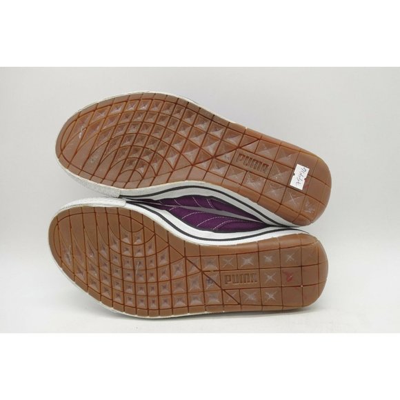 Puma Purple Canvas Casual Snappy Slip On Sneakers Shoes Women's 8.5 - Picture 4 of 11
